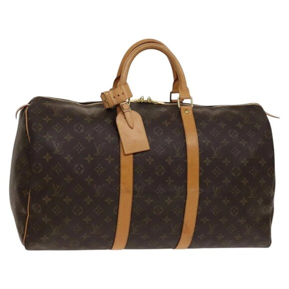 LOUIS VUITTON Monogram Keepall 50 Boston Bag M41426 LV Auth 139476 - Picture 1 of 16